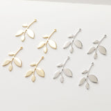 Gold Leaves Charms, 18K Gold Plated Plants Charms, Leaf Pendant,  Necklace Charms, Jewelry Findings S353