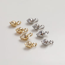 Load image into Gallery viewer, Calottes Crimps, 14K Gold Plated, Shell Pentagram Heart Flower, Bead Ends,  Jewellery Making Findings GZ324