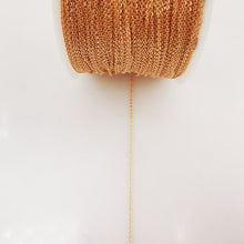 Load image into Gallery viewer, 18K Gold Cable Chain, Vine Chain, Heart Chain, Loose Chains For Jewelry, Unfinished Chain, Hypoallergenic, Necklace Making Findings ZX068