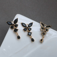 Load image into Gallery viewer, 10pcs Butterfly drop Pendant, Cubic Zircon Crystal Pendant, Bracelet Necklace Pendant, 14K Real Gold Plated, Jewelry Findings HL118-F090