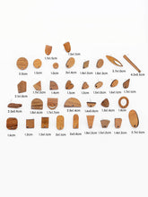 Load image into Gallery viewer, 4PCS Wood Earrings, Horseshor Shape Wooden Earrings for women, Nickel Free, Geometric Statement Earrings Finding   JT924