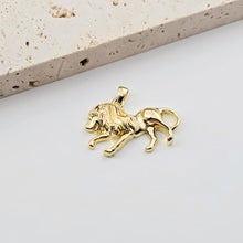 Load image into Gallery viewer, Enamel Shell Charms, Horn Pendant, Lion Pendant, 18K Gold Plated, Jewelry Making Pendant S1274