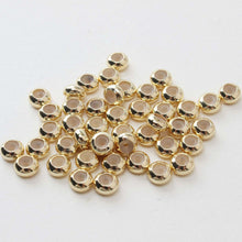 Cargar imagen en el visor de la galería, 10 cuentas redondas de goma con tope, 5/6/7 mm, ajustables y deslizantes, chapadas en oro o plata, para bisutería y pulseras, GZ325-ZX7019