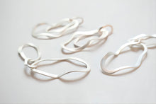 Load image into Gallery viewer, Irregular Drop Triple Ring Pendant, 14K Shiny Gold/Silver Plated Drop Openwork Pendant 5x24mm for Jewelry Making Supply JH018