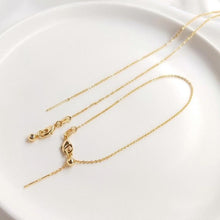 Load image into Gallery viewer, Adjustable Cable Necklace/Bracelet Finished Chain With Needle, 14K Gold Plated O Chain, 1mm, Necklace Bracelet Making Findings YY004