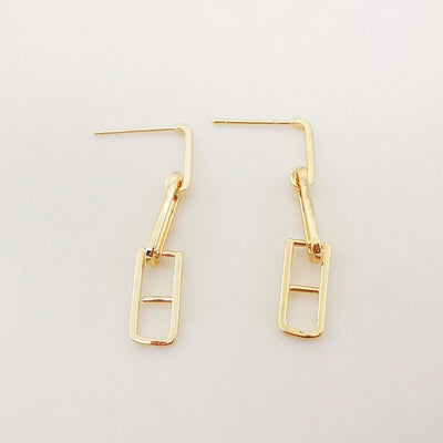 10pcs 14K Gold Chain Dangle Earrings Post, S925 Silver Ear Pin Nickel Free Earrings, Dangle Ear Stud, Hypoallergenic Earring Findings Z078