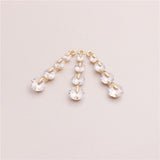 1PCS CZ Pave Leaves Charm, Cubic Zircon Crystal Leaf Pendant, Bracelet Necklace Pendant, Gold Plated Charm, Jewelry Findings B028-F023