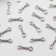 Load image into Gallery viewer, 10PCS Gold Figure 8 Connectors, Twist Connector, 18K Gold Plated Link Connectors, Infinity Connector Jewelry Findings GE109