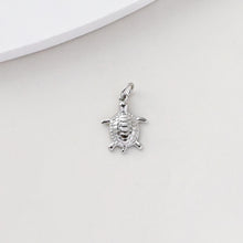 Load image into Gallery viewer, Sea Turtles Charm, 18K Gold/Silver Plated Animal Charms, Tiny Marine life Pendant, For Necklace And Earring Making, Jewelry Findings S1390