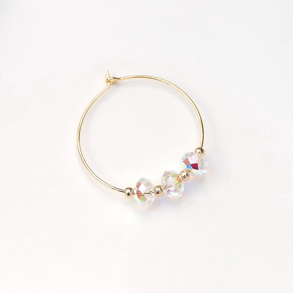 20pcs Circle Wire Pendant, Gold Plated Circle Pendant, 25/30/35/40mm, Circle Earring Findings for Beading, DIY Jewelry Findings Z024