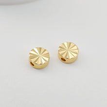 Load image into Gallery viewer, Triangle Spacer Beads, 18K Gold Plated , Dainty Bracelet Necklace Making Beads, Jewelry Finding S325