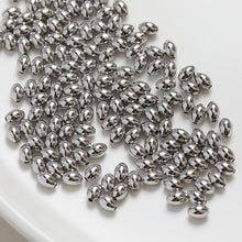 Load image into Gallery viewer, Rice spacer beads, 14K gold plated, spacing beads, necklace and earrings making beads, jewelry findings SC004