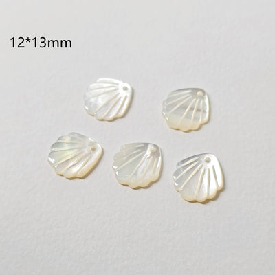Leaf Shape Shell Pendant, Pearl Oyster Pendant, Shell Charm, Earring Making Findings, Jewelry Making Findings RY067