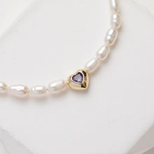 Load image into Gallery viewer, Heart Spacer Beads, 14K Gold, Silver Plated, CZ Pave Beads, Heart Pendant, Jewelry Making Supplies GZ413