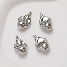 Cargar imagen en el visor de la galería, Colgante de gota irregular, estilo barroco, chapado en oro y plata de 14 quilates, accesorios para joyería GZ354