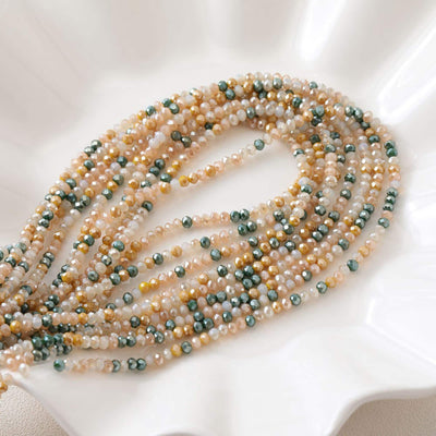 3mm Round Cut Faceted Glass Beads, Crystal Glass Loose Beads for Jewelry Making, DIY Beads Finding GZ539