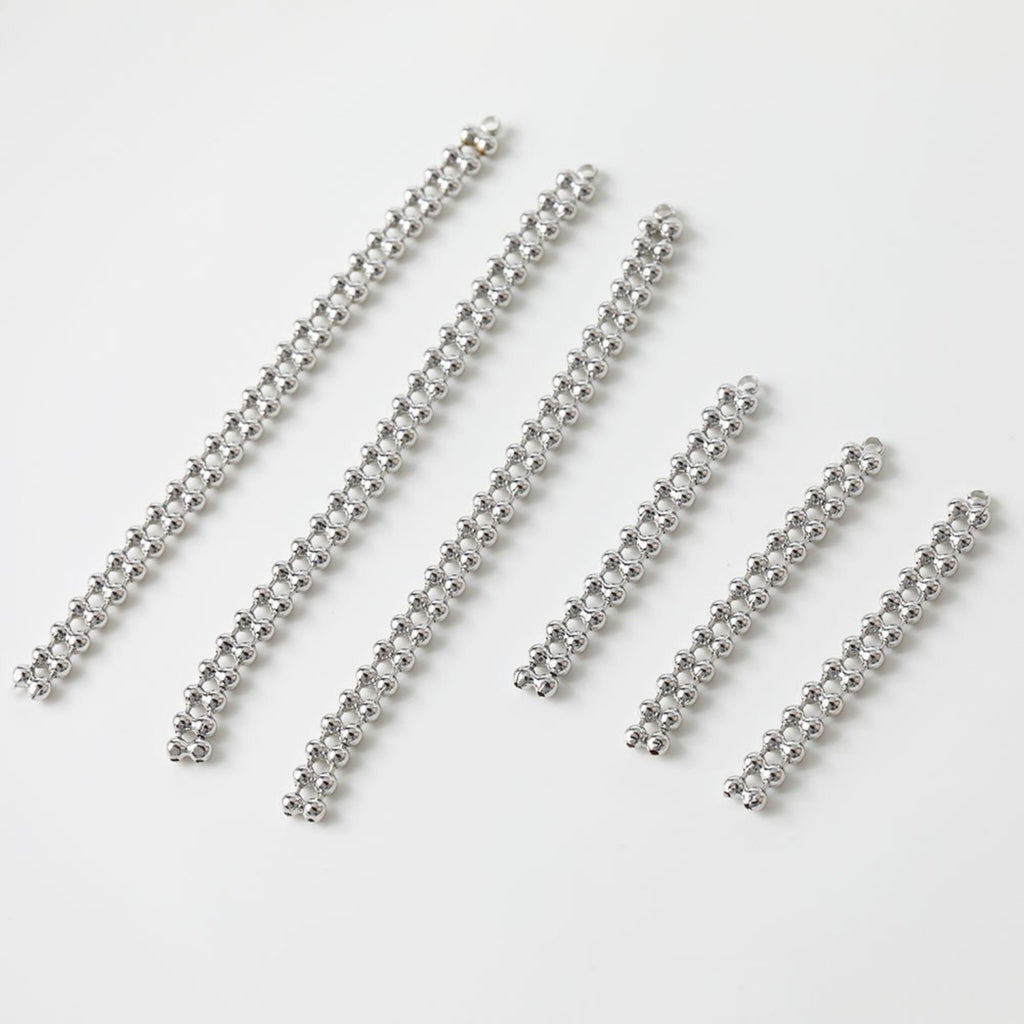 Gold Beads Chain Tassel Pendant, Beads Chain Charm, 18K Gold Plated Earring Chain Pendant, Earring Findings GZ173