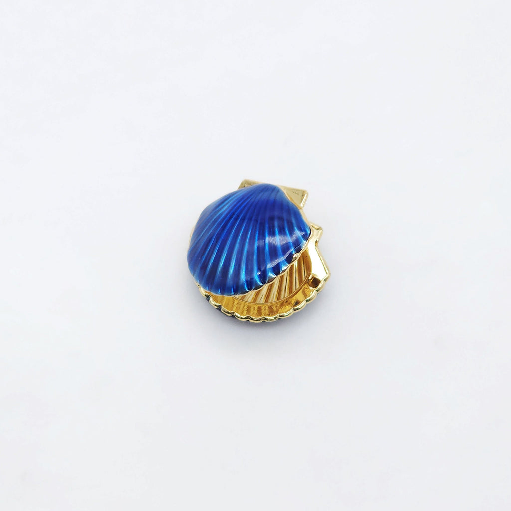 Enamel SeaShell Locket Charms, 18K Gold Plated, Shell Pendant, Beach Charm, Necklace Making Charms, Jewelry Findings S20514