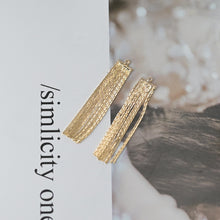 Load image into Gallery viewer, Gold Chain Tassel Pendant, Gold Wheat Style Chain Charm, 18K Gold Plated Earring Chain Pendant, Earring Findings ZX356