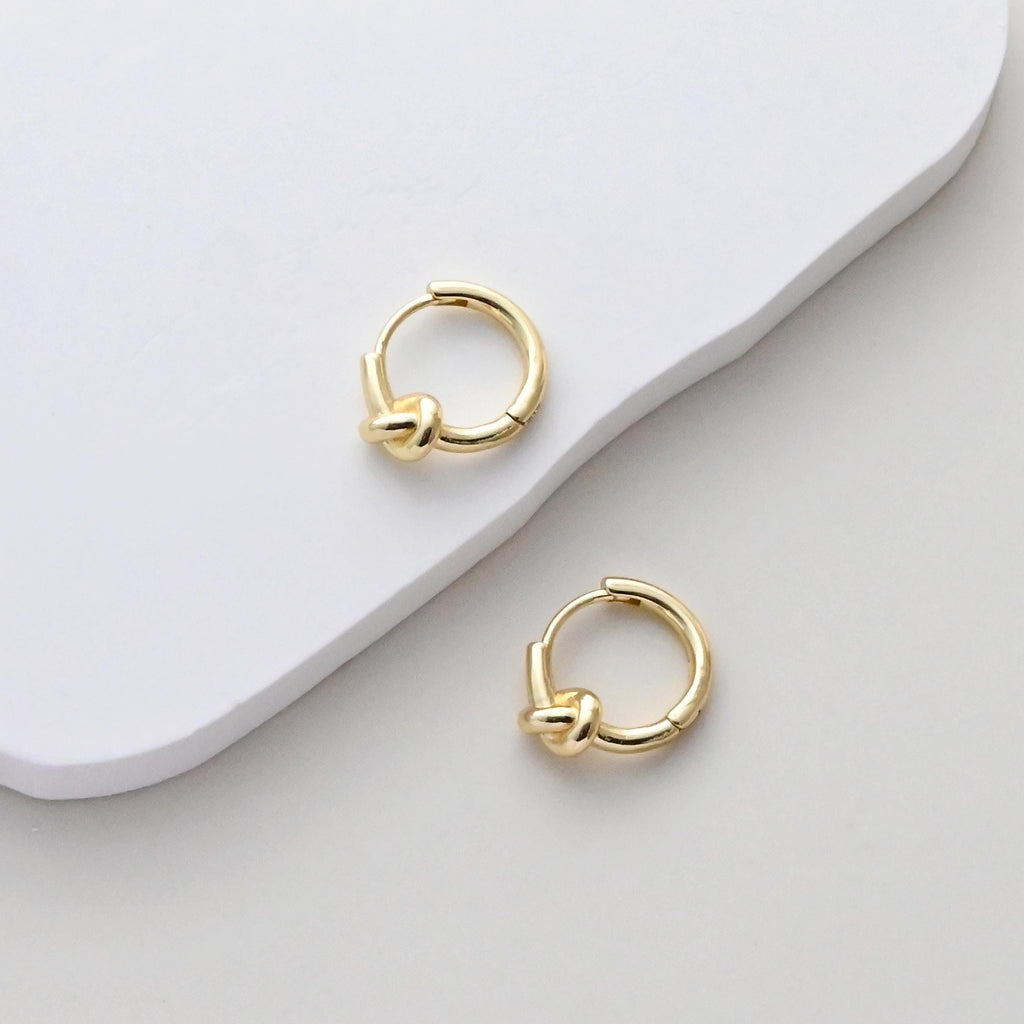 Knot Earring Hoops, Gold Plated Huggie Hoop Earring, Leverback Earring, DIY Earring  Findings, Handmade Earring Supplies S1417