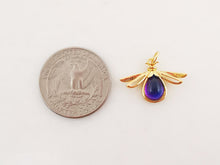Load image into Gallery viewer, Dainty Firefly Charm, CZ Pave Flying Pendant, Drop Crystal Multi Color, 18K Gold Plated, Necklace Pendant Findings S20292