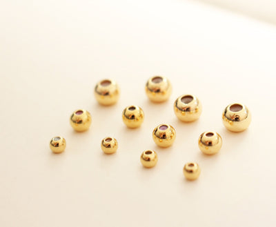 10 cuentas redondas de goma con tope, 3/4/5 mm, chapadas en oro, ajustables y deslizantes, suministros para bisutería, accesorios para pulseras YY006