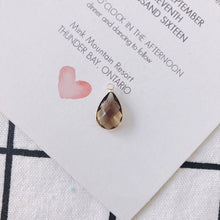 تحميل الصورة إلى عارض المعرض، 10 قطع - دلايات كريستال صغيرة على شكل دمعة، مطلية بالذهب عيار 14 قيراطًا، مقاس 10*17.5 مم، قطع مجوهرات MY027-F014