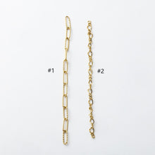 Load image into Gallery viewer, 18K Gold Link Chain, Handmade DIY Accessories, 316L Stainless Steel, Sold in 0.5 Meters, ZD011